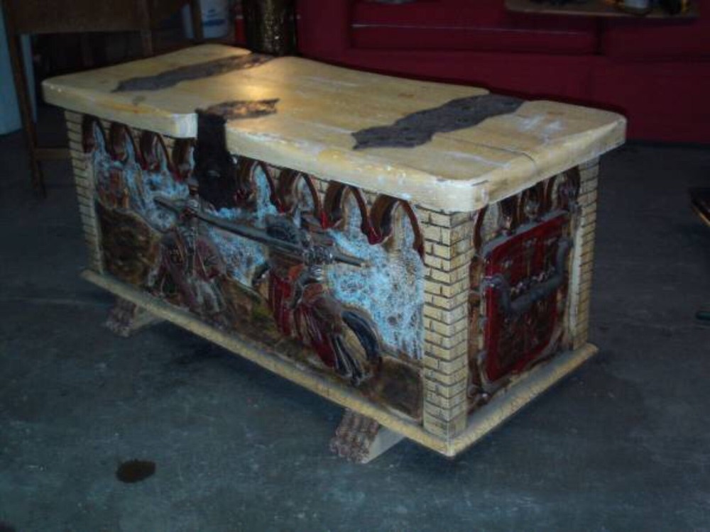 Antique Gothic Trunk Chest