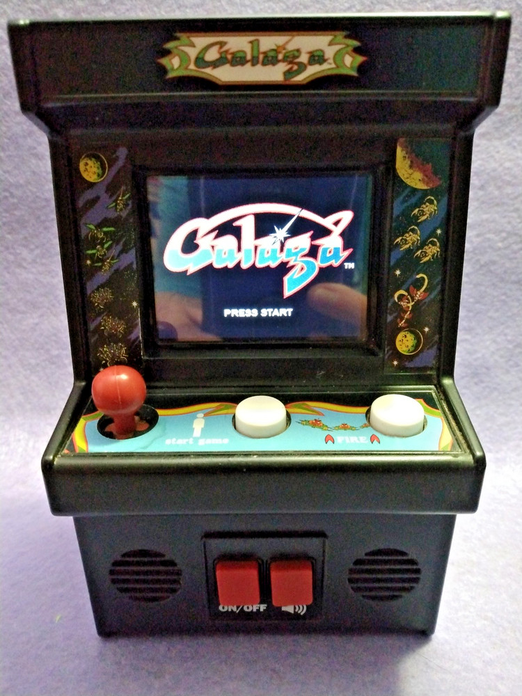 Galaga Retro Mini Arcade Game Basic Fun 09622 TESTED WORKS 2018
