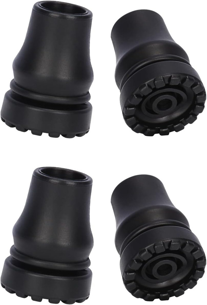 Rubber Cane Tips, (5/8", 4-Pack) Heavy Duty Walking Cane Tips, Anti-Slip Replace