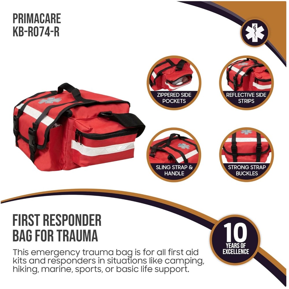 Compact First Aid Bag with Multiple Compartments