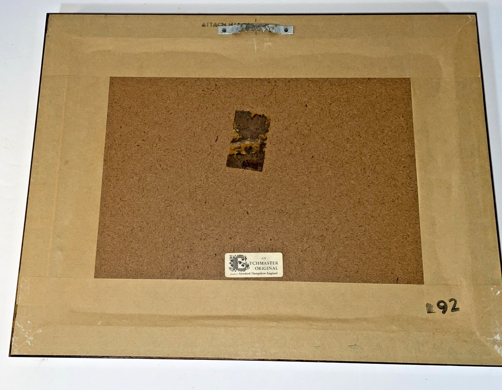 Etchmaster Copper Etching MAP THE SOUTH WEST Alresford England British Frame
