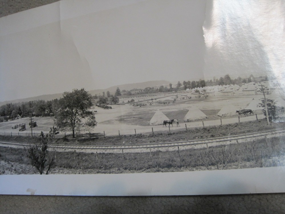 Antique & Original WW1 Panoramic Field Artillery Training West Point, KY