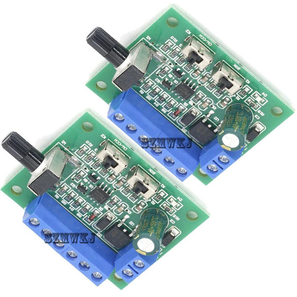 2X BLDC Brushless DC Motor Speed Controller Adjustable DC12V/24V Speed Regulator