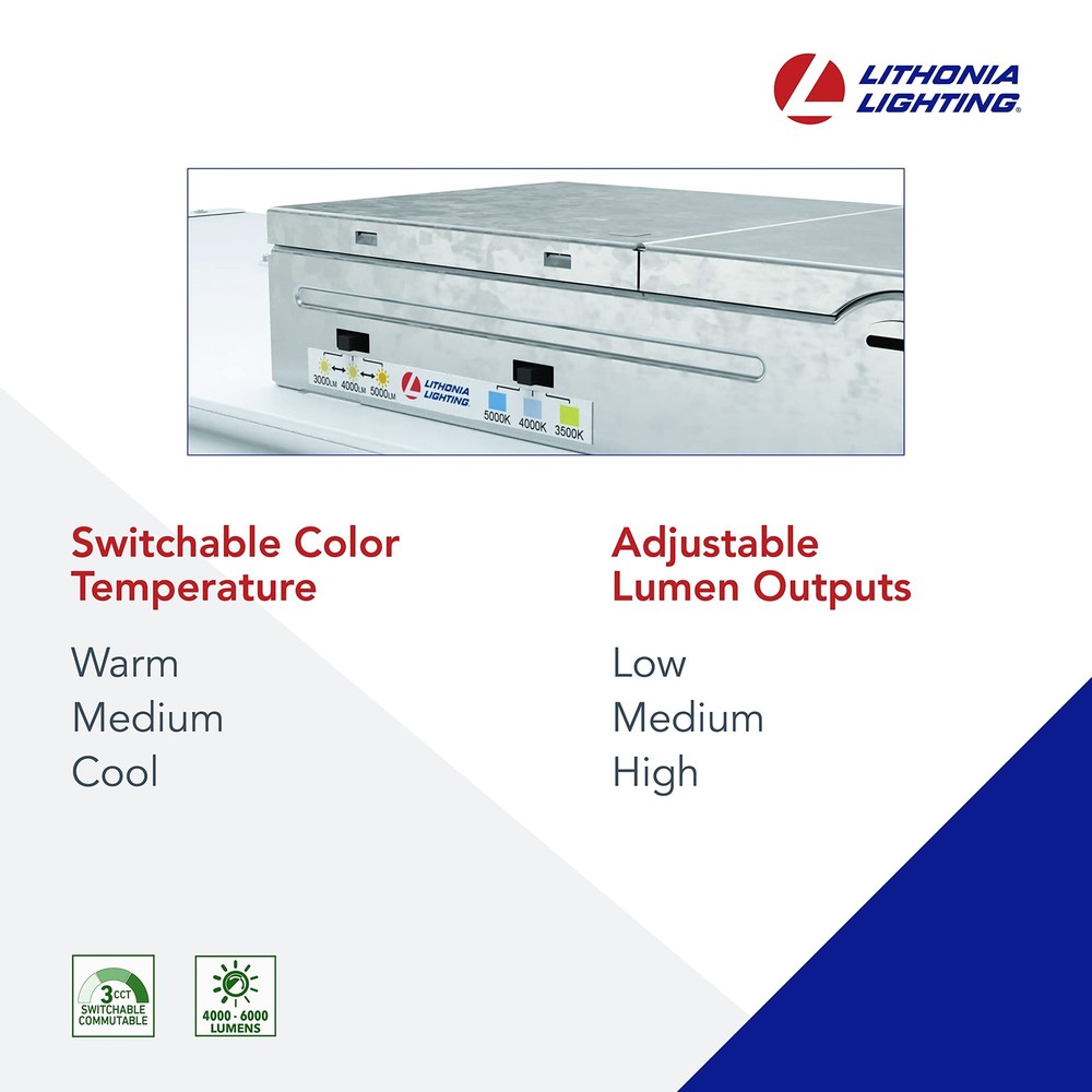 2x2 LED Troffer Light, Stack Switch LED Drop In Ceiling Light for Dropped Cei...