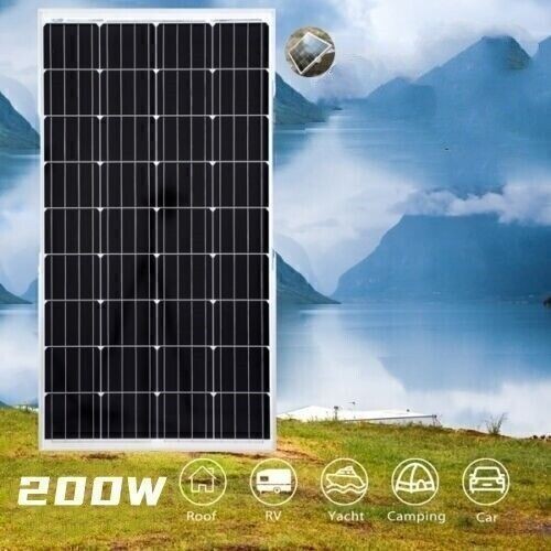 200W 12V Solar Panel High Efficiency Mono 12V PV Module for 12V Off Grid System