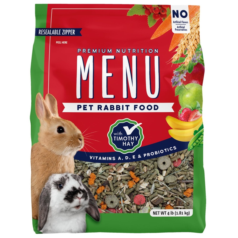 MENU Premium Rabbit Food 4 lb Bag