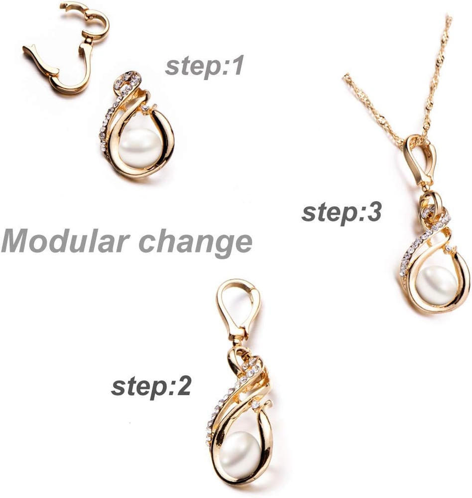 Double Opening Interchangeable Pearl Enhancer Connector Shortener Pendant Bail C