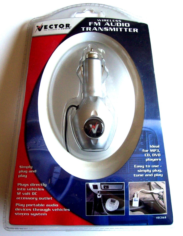 VECTOR WIRELESS FM AUDIO TRANSMITTER MP3 CD DVD PLAYERS