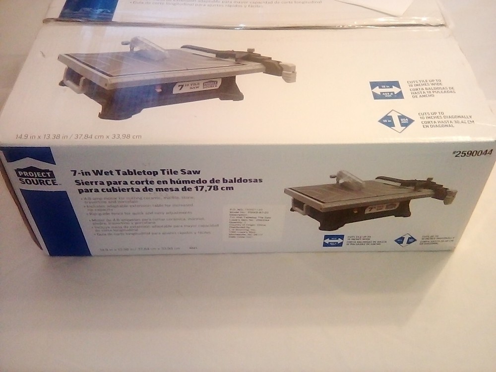 project source 7 inch wet table top tile saw