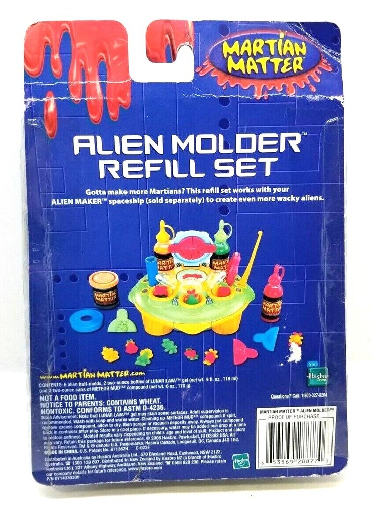 Martian Matter Alien Molder Refill Set Hasbro NOS (G28)