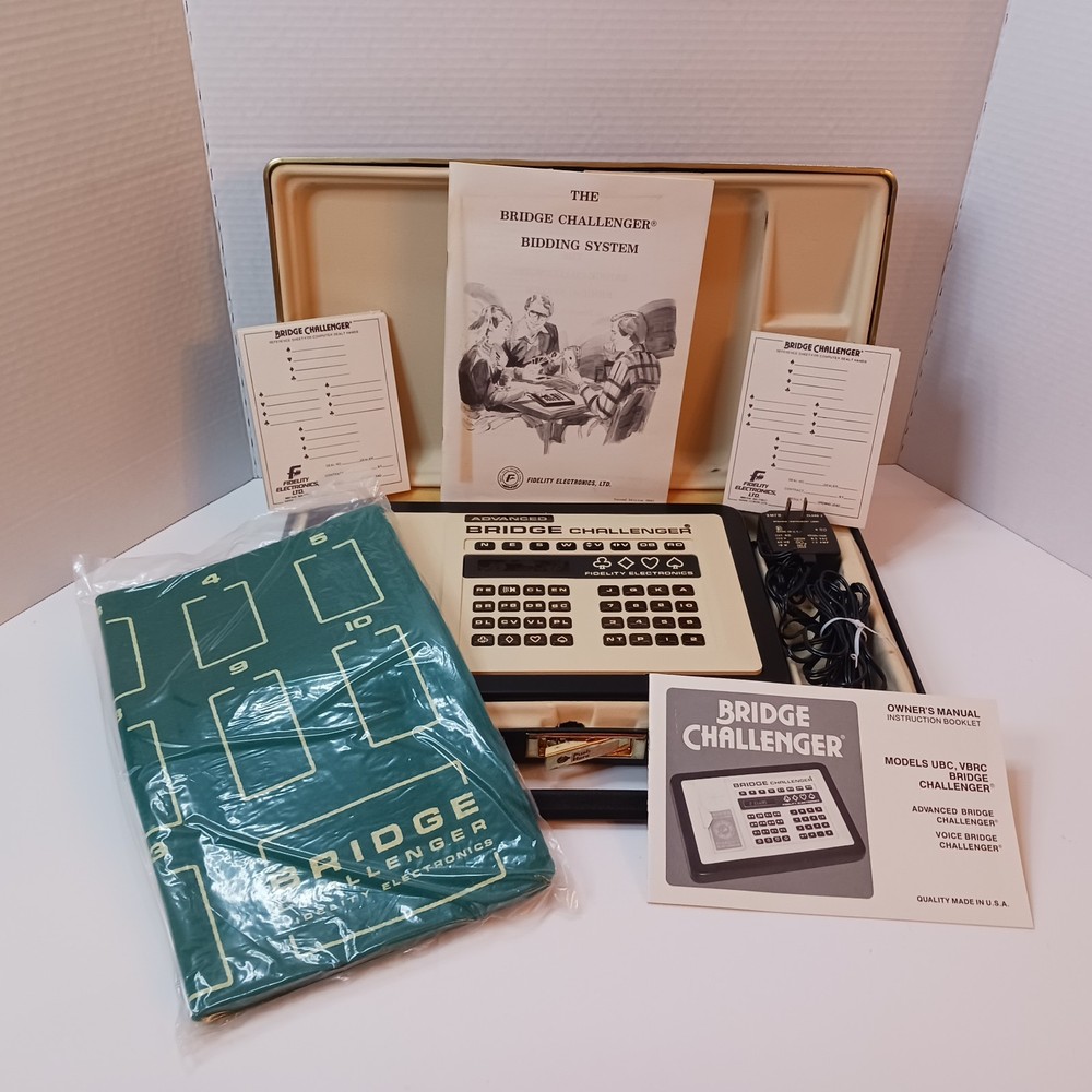 Fidelity Electronic Bridge Challenger Bidder Advanced Game Computer Vintage