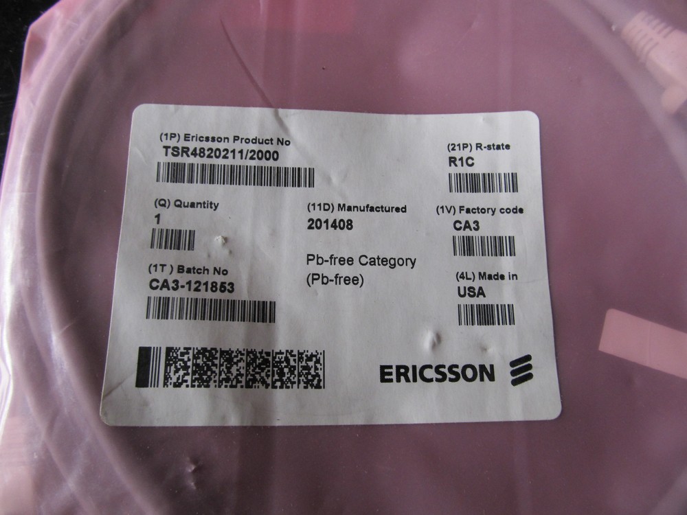 New Ericsson TSR4820211/2000, Connection Cable