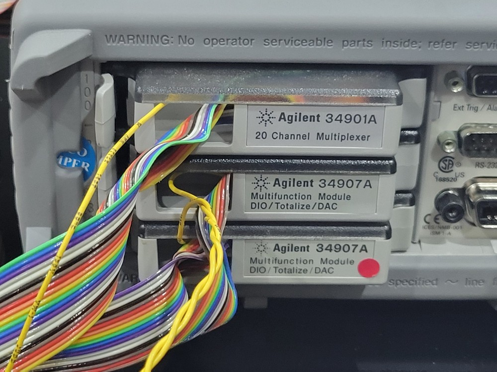 Agilent 34970A Data Acquisition Switch Unit w/ 34901A + 2x34907A Modules