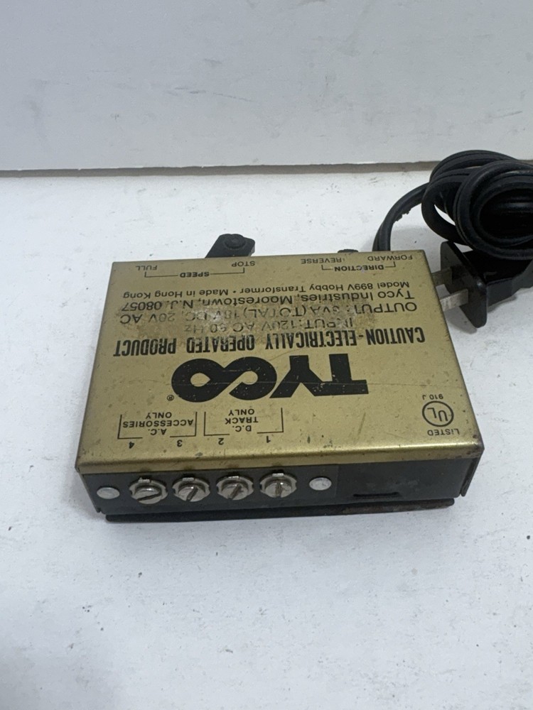 Tyco Hobby Transformer Model 899V - HO Scale Train Control Power Supply Tested