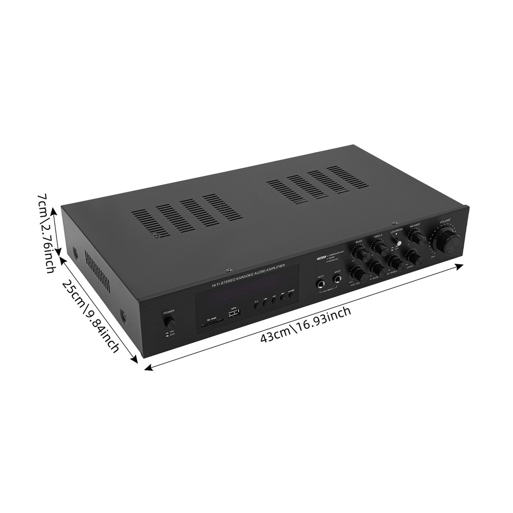 Bluetooth Amplifier, Audio Power Amplifier, Amplifier With Remote Control