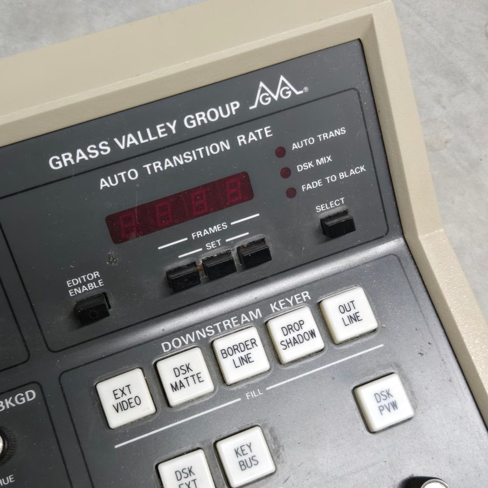 Grass Valley Group Model 110 Switcher Control Panel - No Cable or Elect Frame