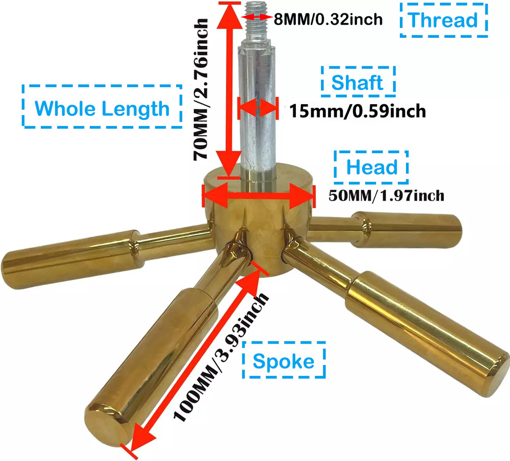 Gun Safe Handle 5 Spoke Handle Safe Handle Replacement For Fireproof Handle