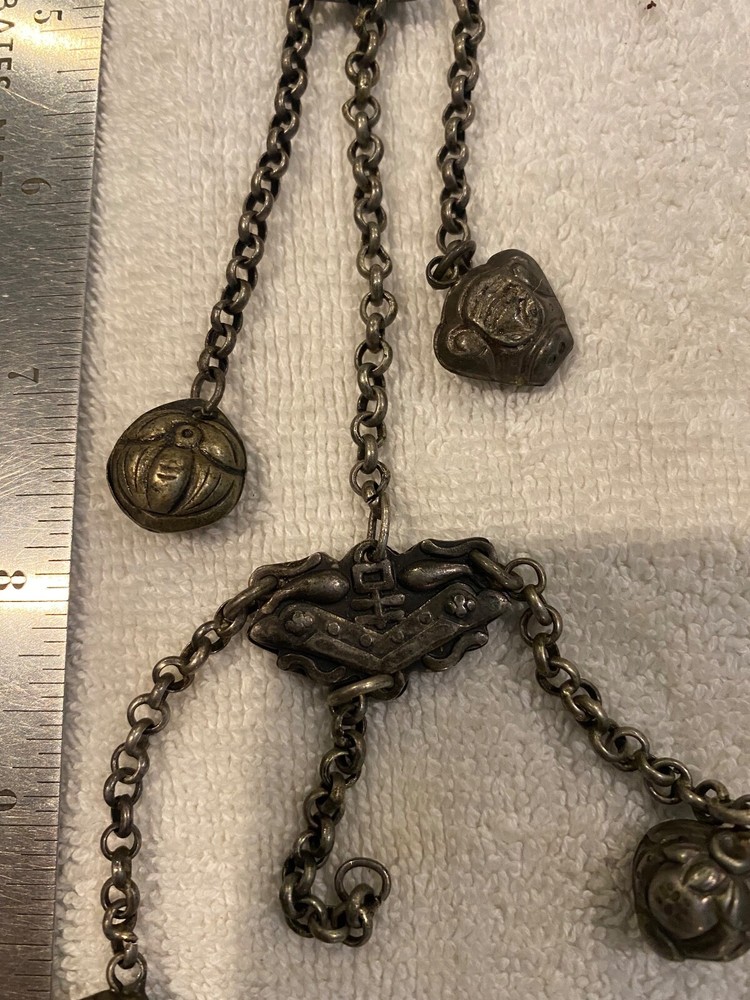 Antique Victorian Art Deco Ornate Chatelaine