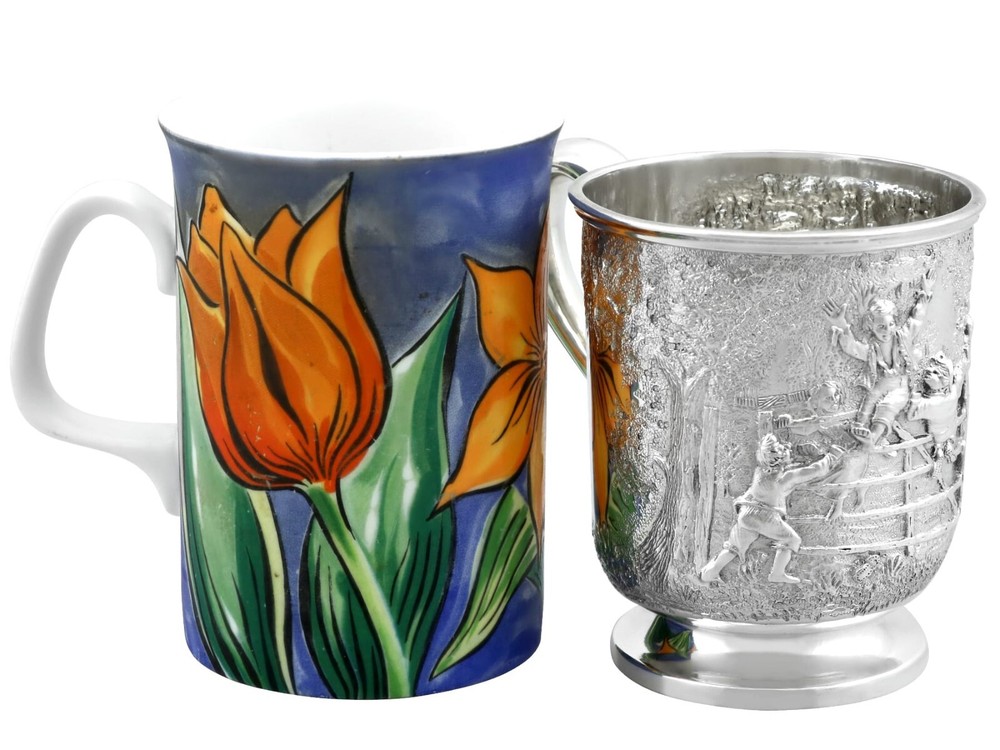 Antique Victorian Sterling Silver Mug