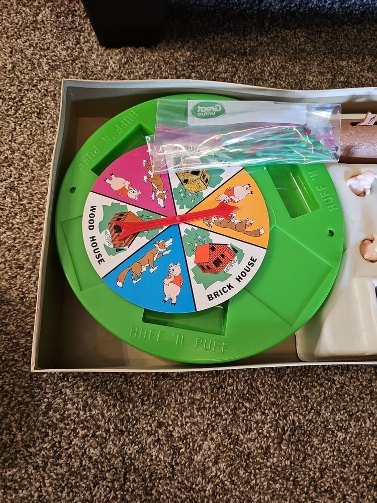 1968 VINTAGE Huff 'N Puff Board Game - Schaper Complete?