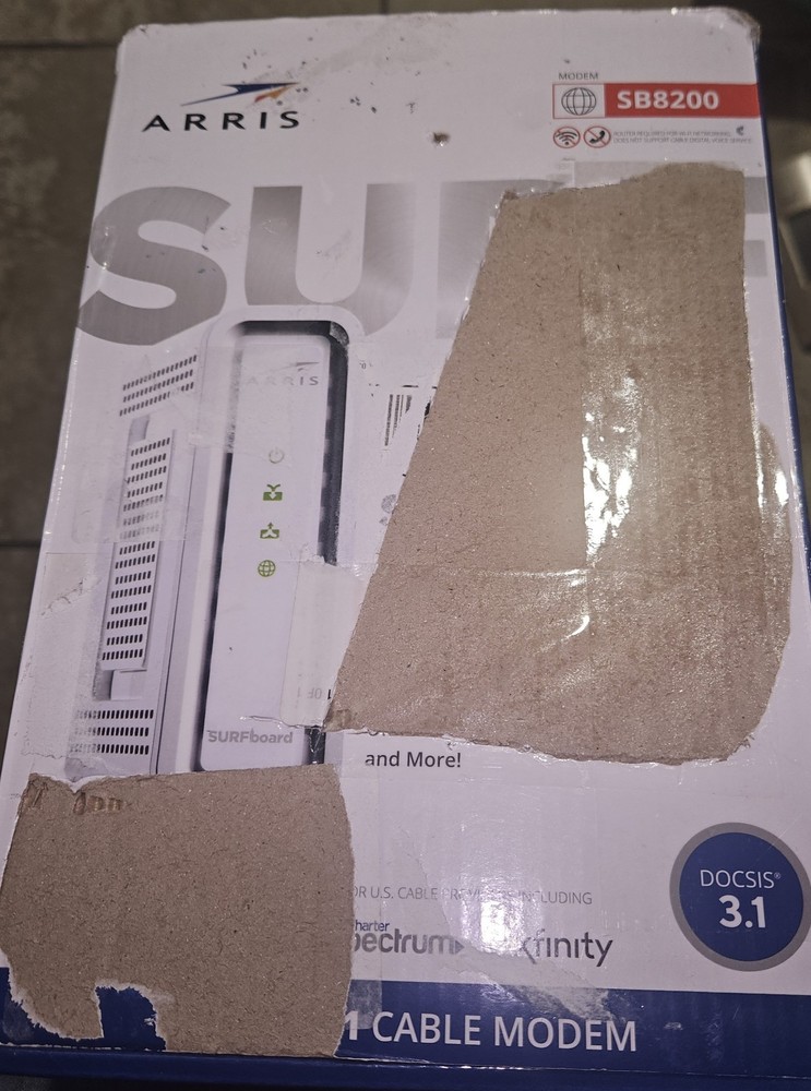 ARRIS SURFboard SB8200 DOCSIS 3.1 10 Gbps Cable Modem