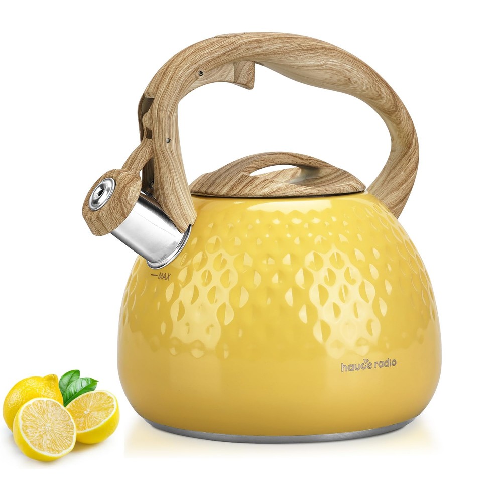 Tea Kettle, Stovetop Teapot, 2.5 Quart, Loud Whistle, Food Grade Stainless St...