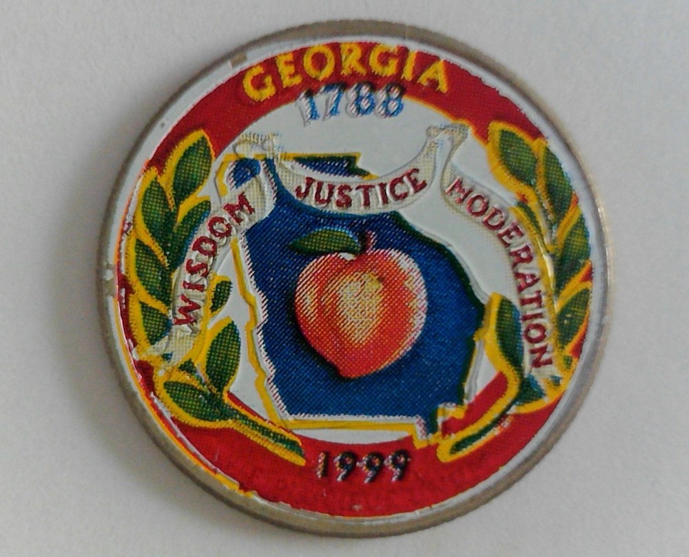 Georgia - 1999 Colorized State Quarter