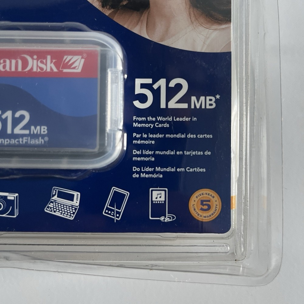 SanDisk 512 MB CompactFlash Memory Card (SDCFB-512-A10)