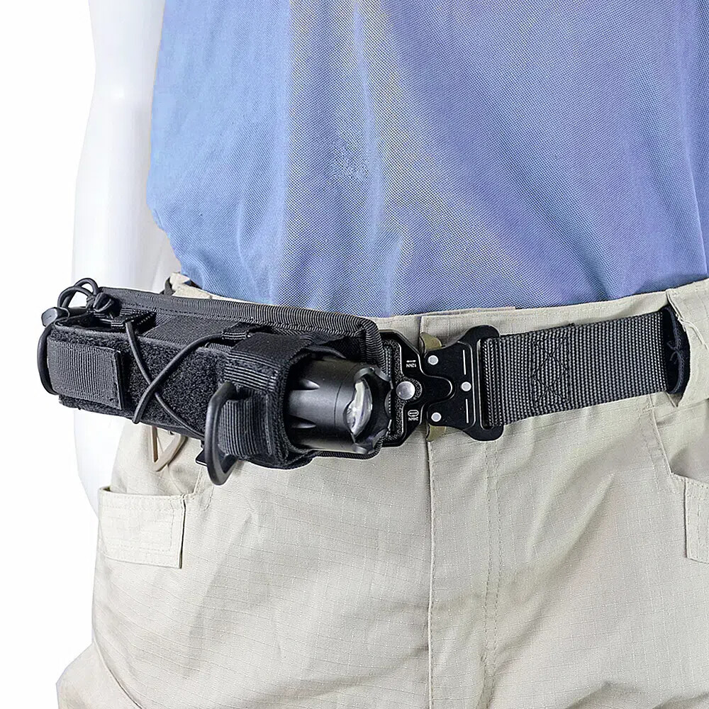 US Molle Flashlight Holder for Belt Flashlight Pouch Open Top Flashlight Holder