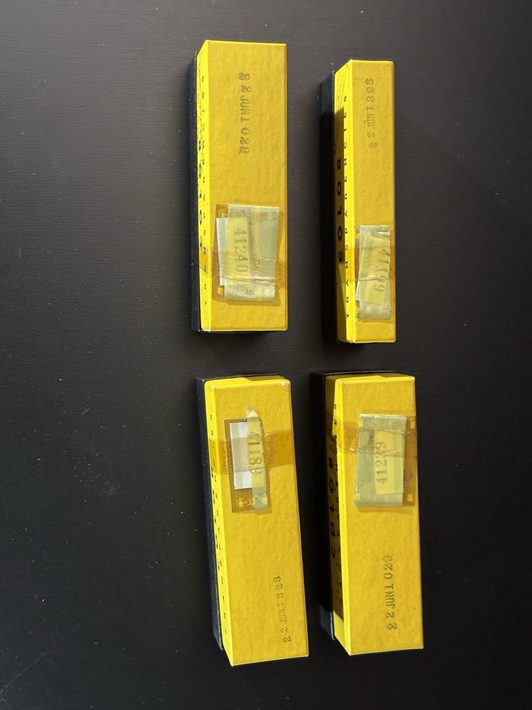 4 KODACHROME SLIDE STORAGE BOXES - EMPTY WITH LIDS - 2 SIZES