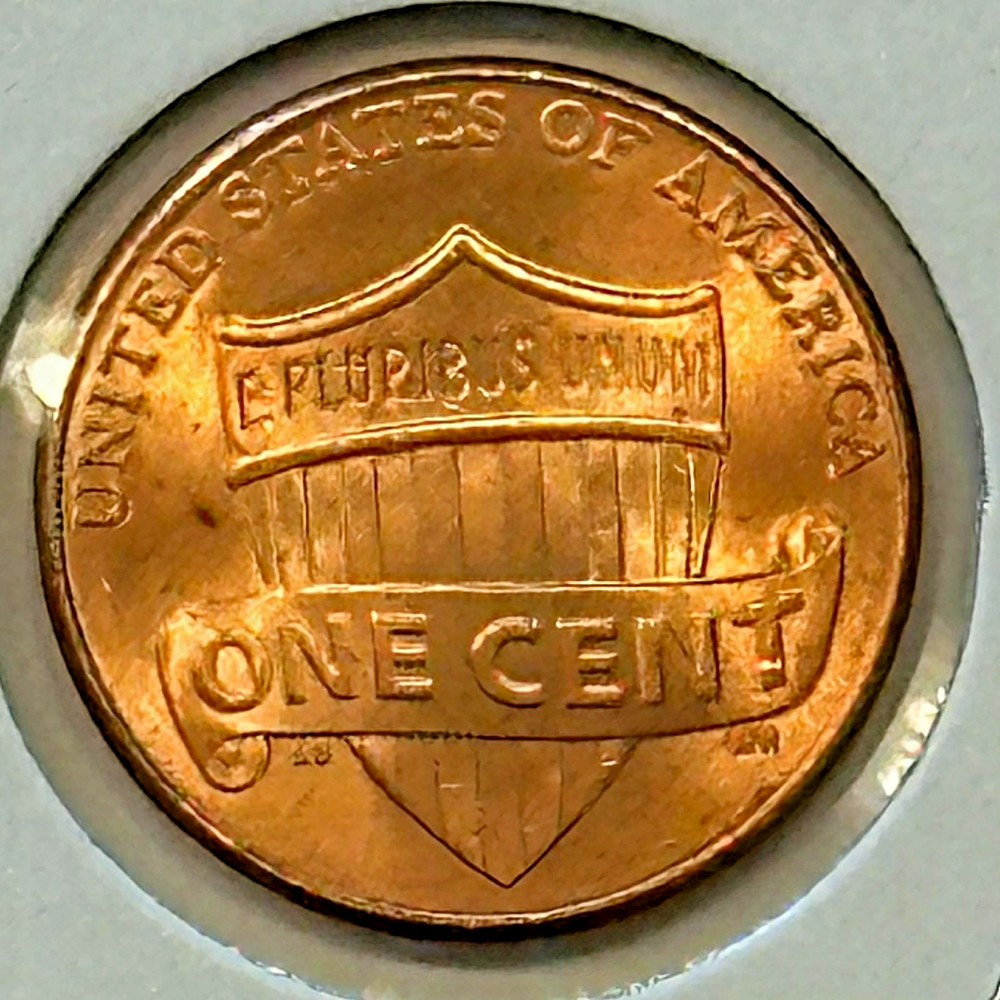 MINT ERROR - 2023-P "EXTRA V" LINCOLN SHIELD CENT (NICE COIN) (RED, HIGH GRADE)