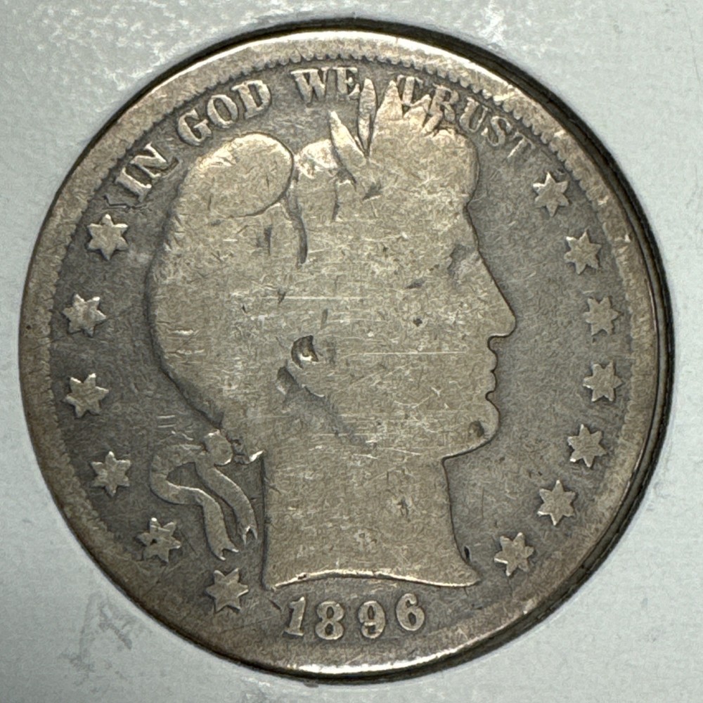 1896-S Barber Half Dollar