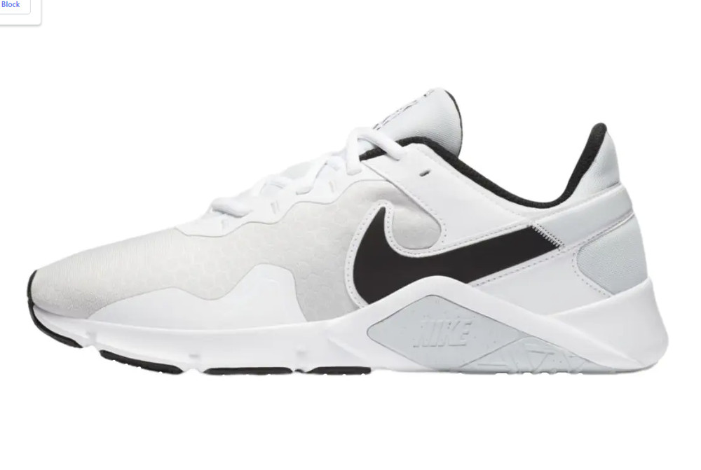 NEW Mens Nike Legend Essential 2 Black White Running Sneaker Size 10