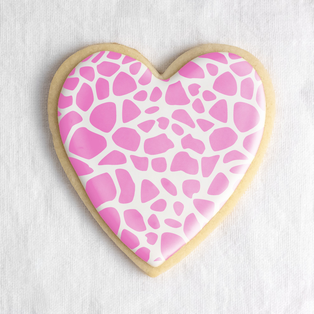 Giraffe Cookie Stencil - Durable & Reusable Mylar Stencils