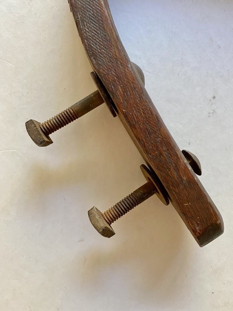 Antique Oak Chair Arm Support Part