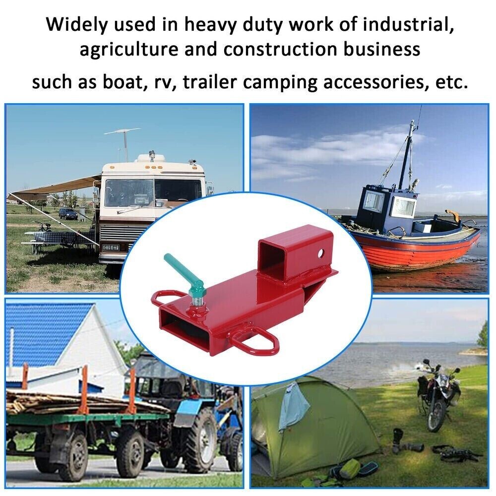 Clamp On Forklift Hitch Receiver Pallet Fork Trailer Towing Adapter 2inch Insert