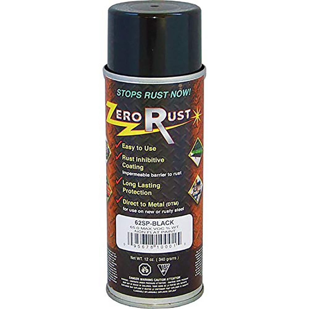 Zero Rust 62SP Black Rust Inhibitive Coating 12oz Aerosol