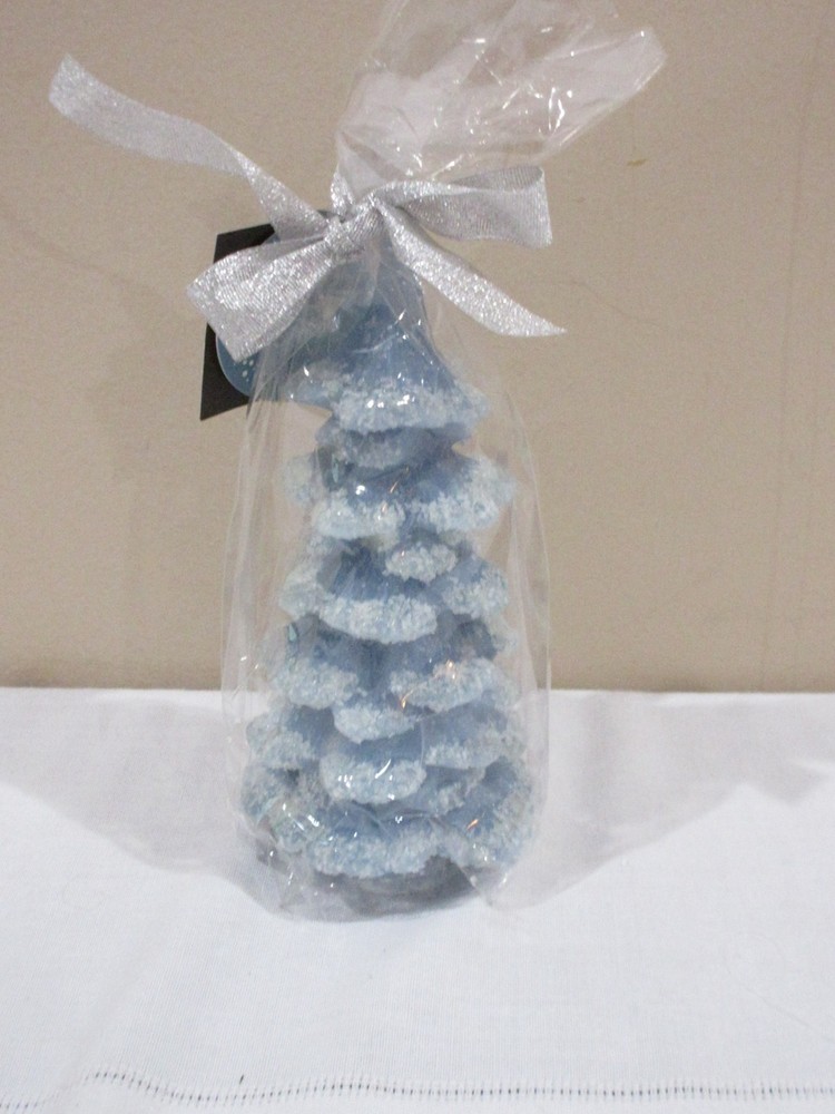 NEW Martha Stewart First Snowfall Tree Candle 6"