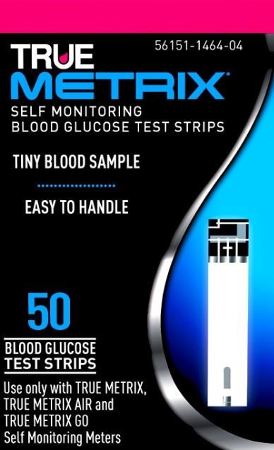 True Metrix Blood Glucose Test Strips - 50 Test Strips (2 Pack)