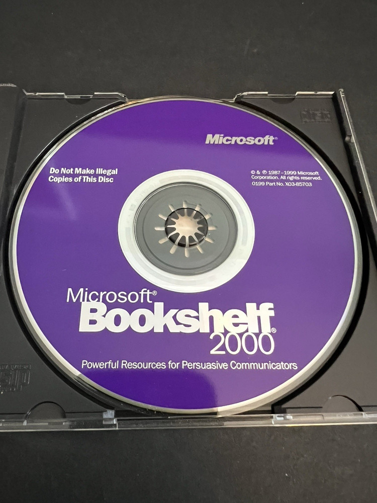 Microsoft Bookshelf 2000 PC CD-Rom