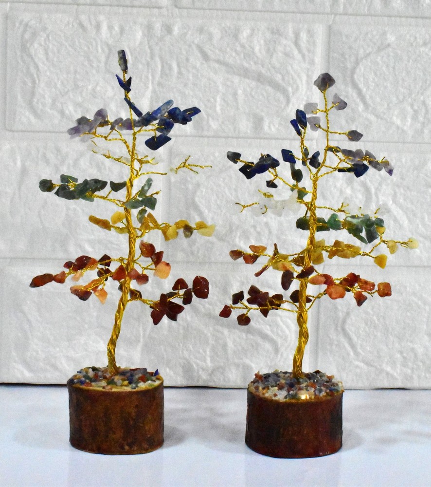 100 Chips Gemstone Tree | 7 Chakra | Healing Crystal Tree