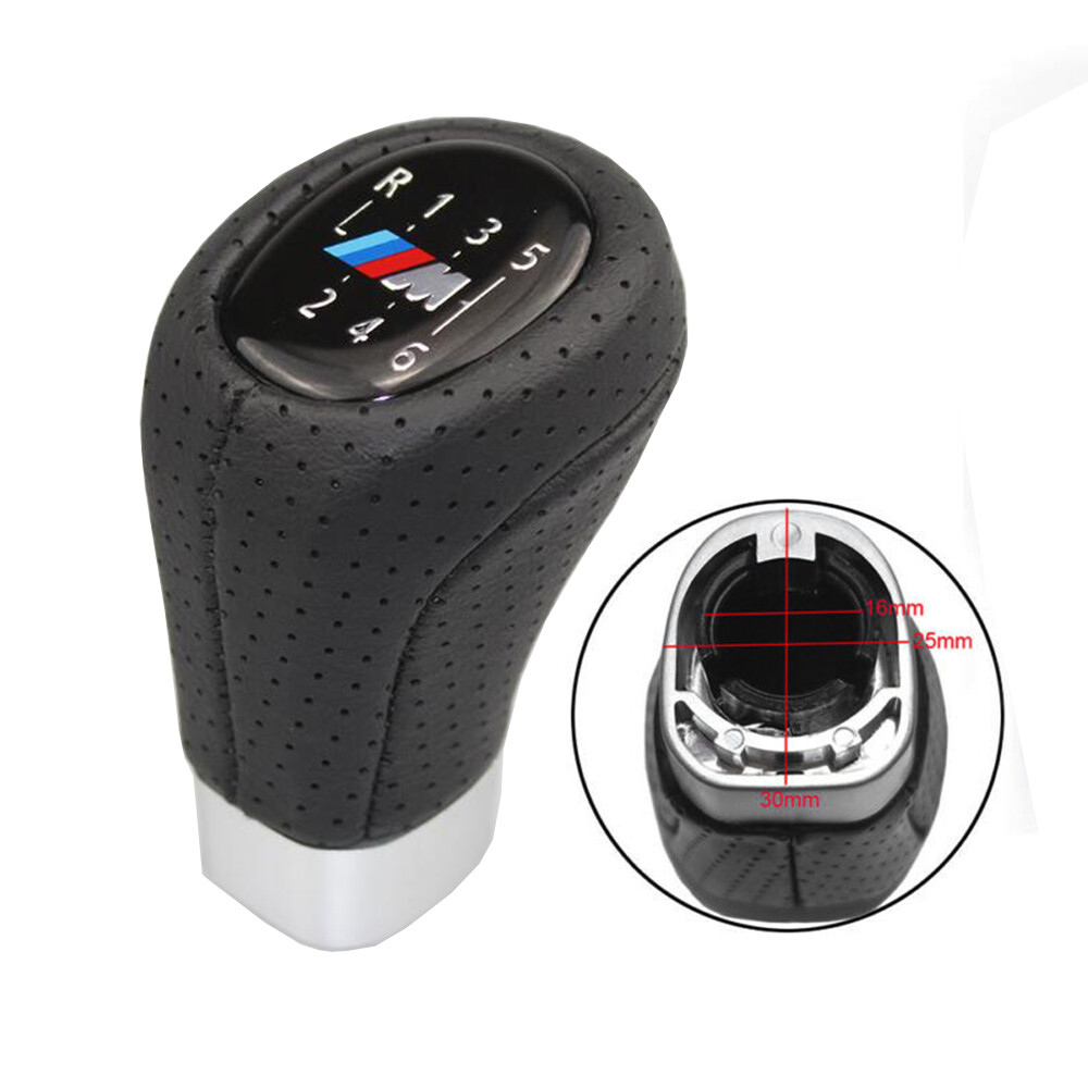 Fits BMW E81 E82 E90 E87 E88 6 Speed M Sport Leather Gear Knob Shifter