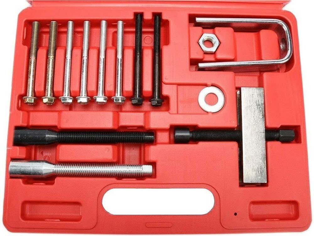 15PC Steering Wheel Puller and Lock Plate Compressor Tool Installer Removal Set
