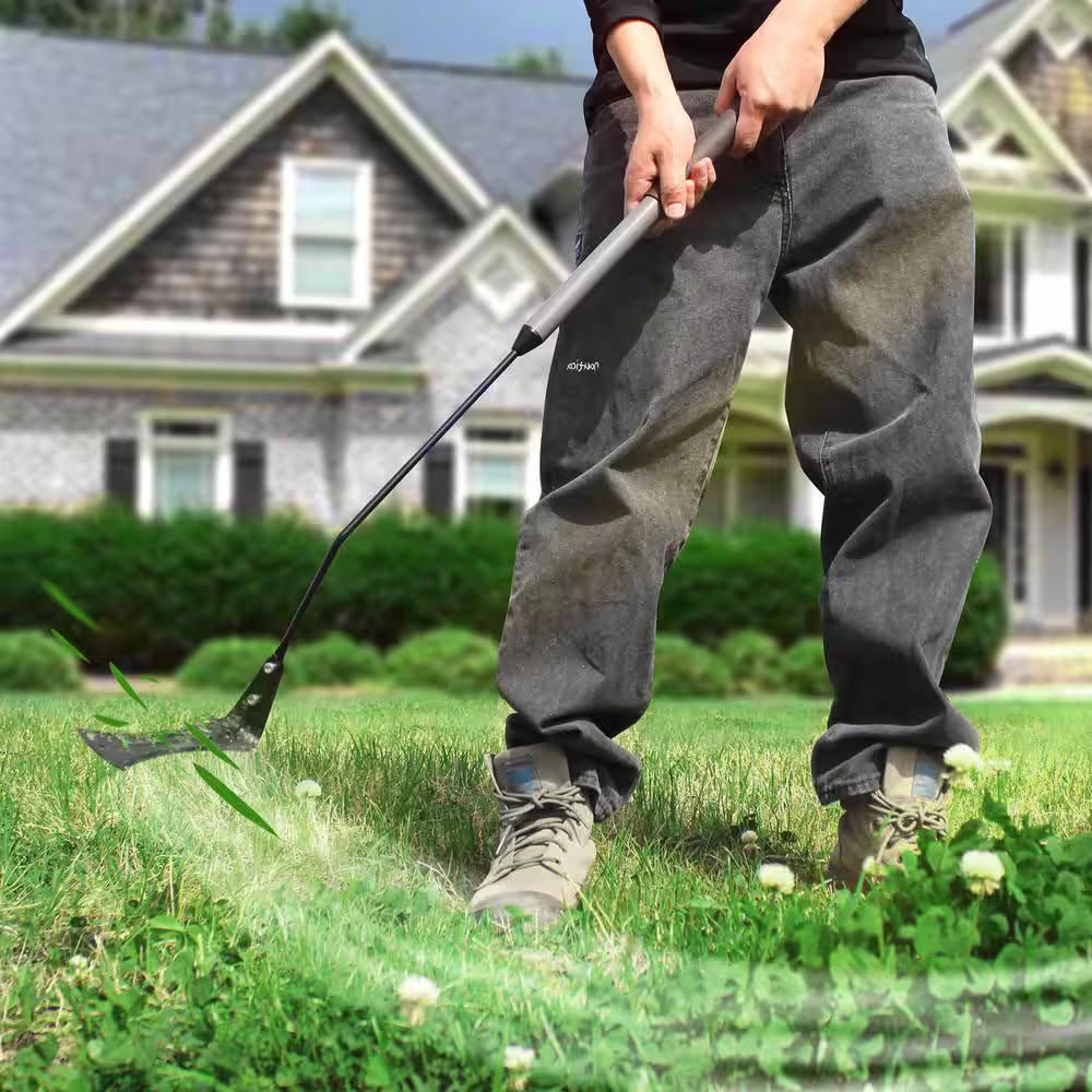 39 In. Steel Handle Double Blade Weeder