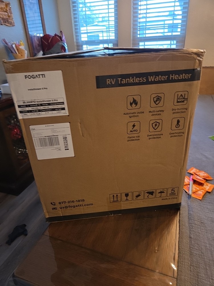 New Fogatti RV tankless water heater