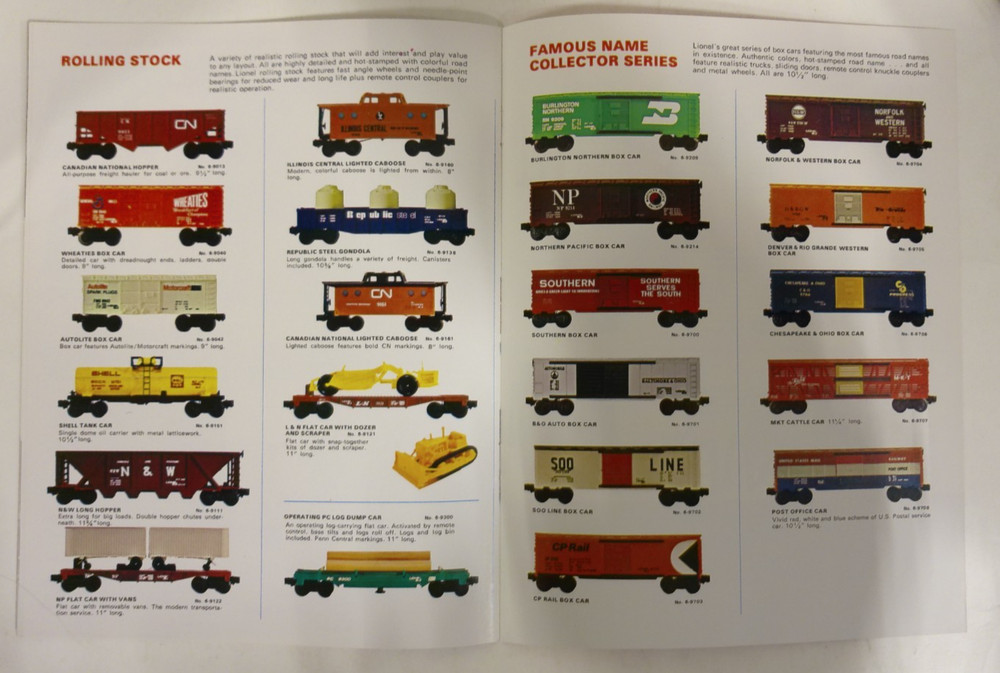 Vintage 1972 Lionel Catalog