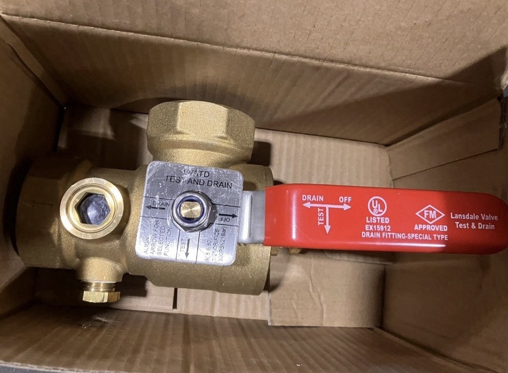 1-1/2” TEST AND DRAIN VALVE, Angle, Brass