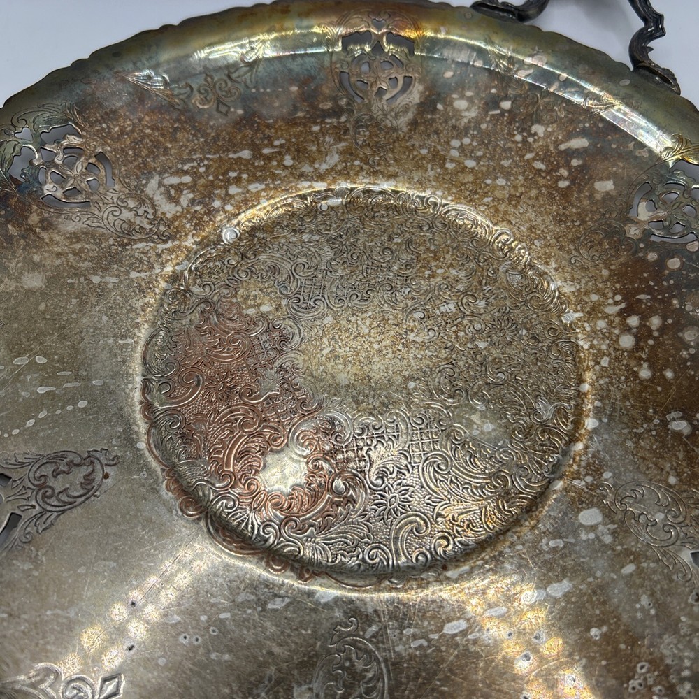 Vintage Essay Canada E.P Copper Silver Plate 1502 Tray