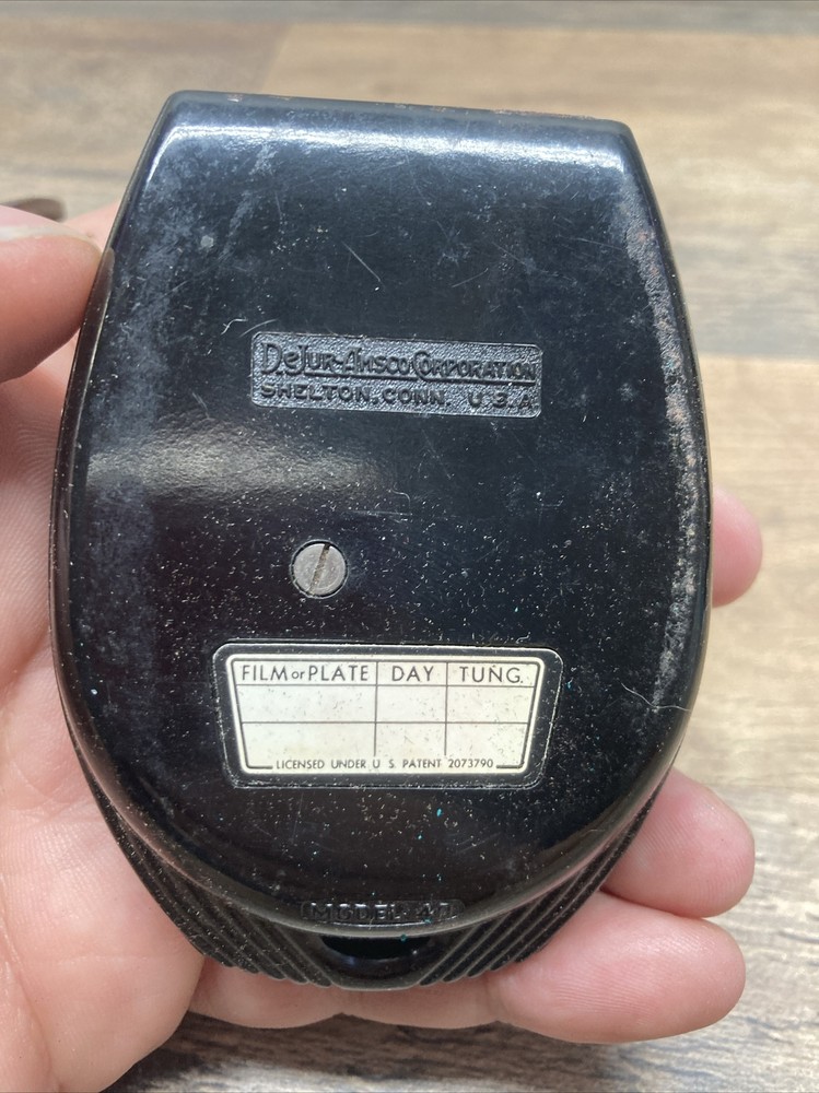 Vintage DeJUR Light Exposure Meter Model 40. Working.
