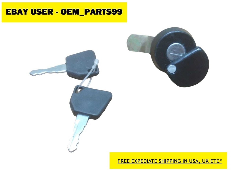 Jcb Lock Barrel Assyembly For Front Grill With 2 Keys (Part 333/C3143 701/45501)